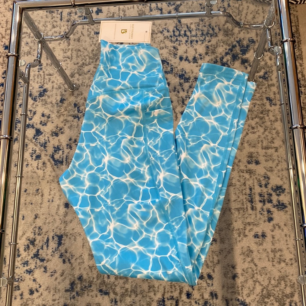 Buffbunny limitless legging - reflection print aqua